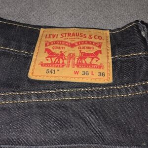Levi's Men's Dark Blue 541 Relaxed Jeans 36x36